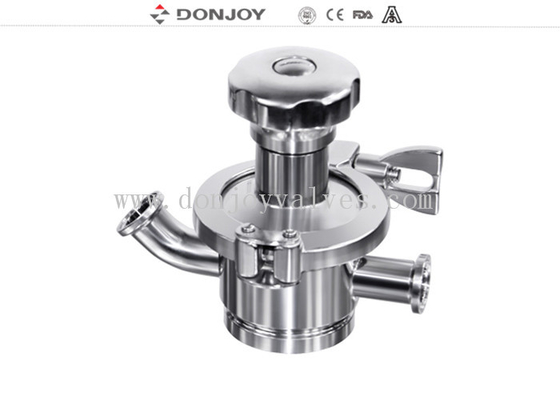 Manual Tank Bottom Sanitary Diaphragm Valve  for fluid control