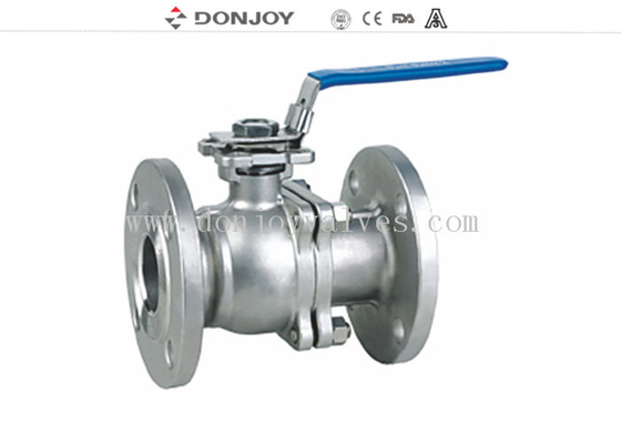 CFM / CFM8 Stainless steel Sanitary Ball Valve , JIS ANSI 150BLS Flanged  Ball valve Manual Operation