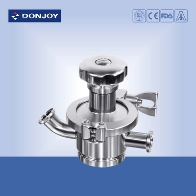 Manual Tank Bottom Sanitary Diaphragm Valve  for fluid control