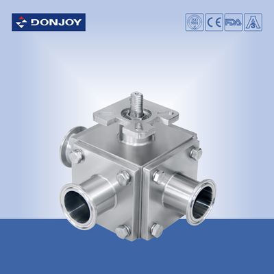 T / L type Manual  Sanitary Ball Valve with  plastic handle