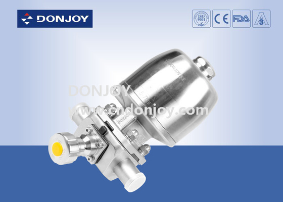 Stainless Steel Actuator Welding Multiport  Pneumatic Sanitary Diaphragm Valve