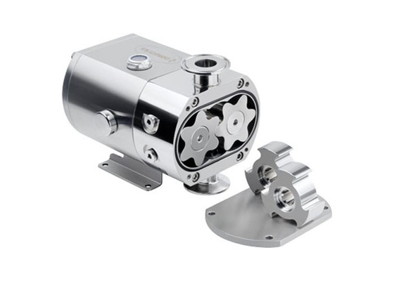 STUR-10 Mini Lobe Pump With 5 Leave Rotors With Tri Clamp Inlet Outlet