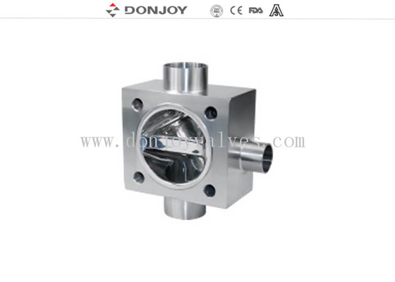stainless steel 316L Multiport Diaphragm Valve with Plastic Hand Wheels for pure water process
