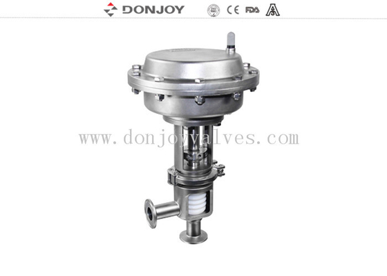 Stainless steel sanitary diaphragm regulating pneumatic reversing valve with square positioner