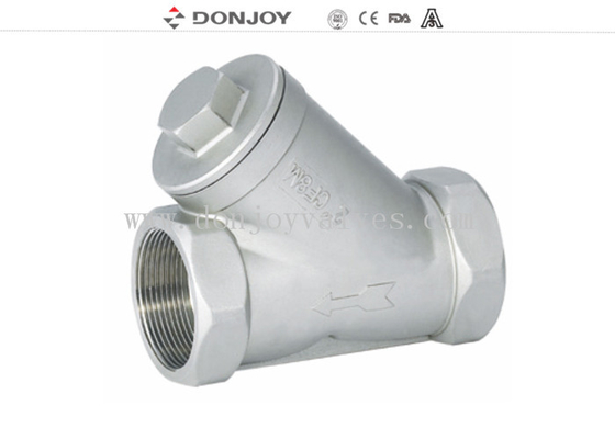 SS304 / SS316L Y type Fileter Sanitary Ball Valve ,  Angle Filter BSP Thread connection