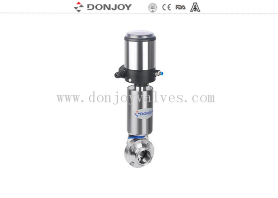 Stainless steel pneumatic butterfly valve control flow regulating valve
