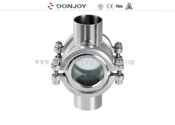 Zero Dead Angle No Retention Sanitary Stainless Steel Sight Glass