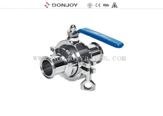 SS316L, DN40 Clamped non-retention valve, PTFE Full port valve
