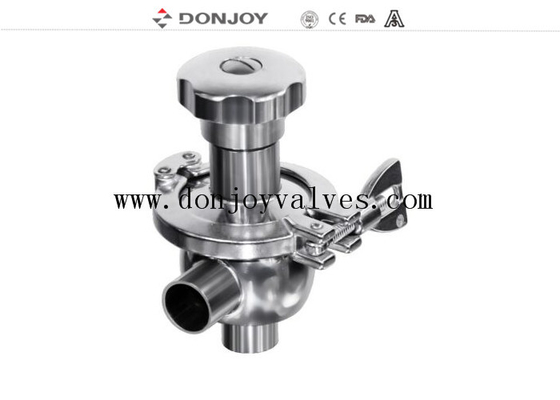 316l Radial Diaphragm Valve Asepco Tank Bottom Valve For Cosmetics